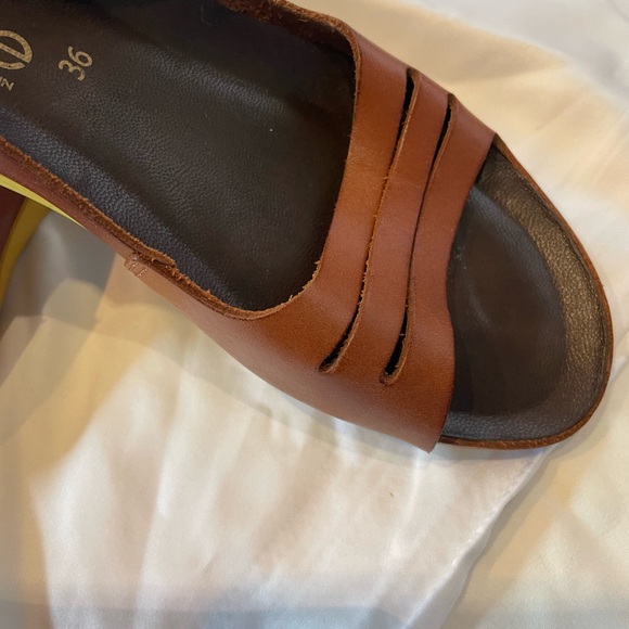 Made in SPAIN TAKEME Women's Brown Open-Toe Sandals high quality footwear - Picture 3 of 12